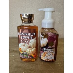 Bath & Body Works Shower Gel & Foaming Hand Soap Marshmallow Pumpkin Latte